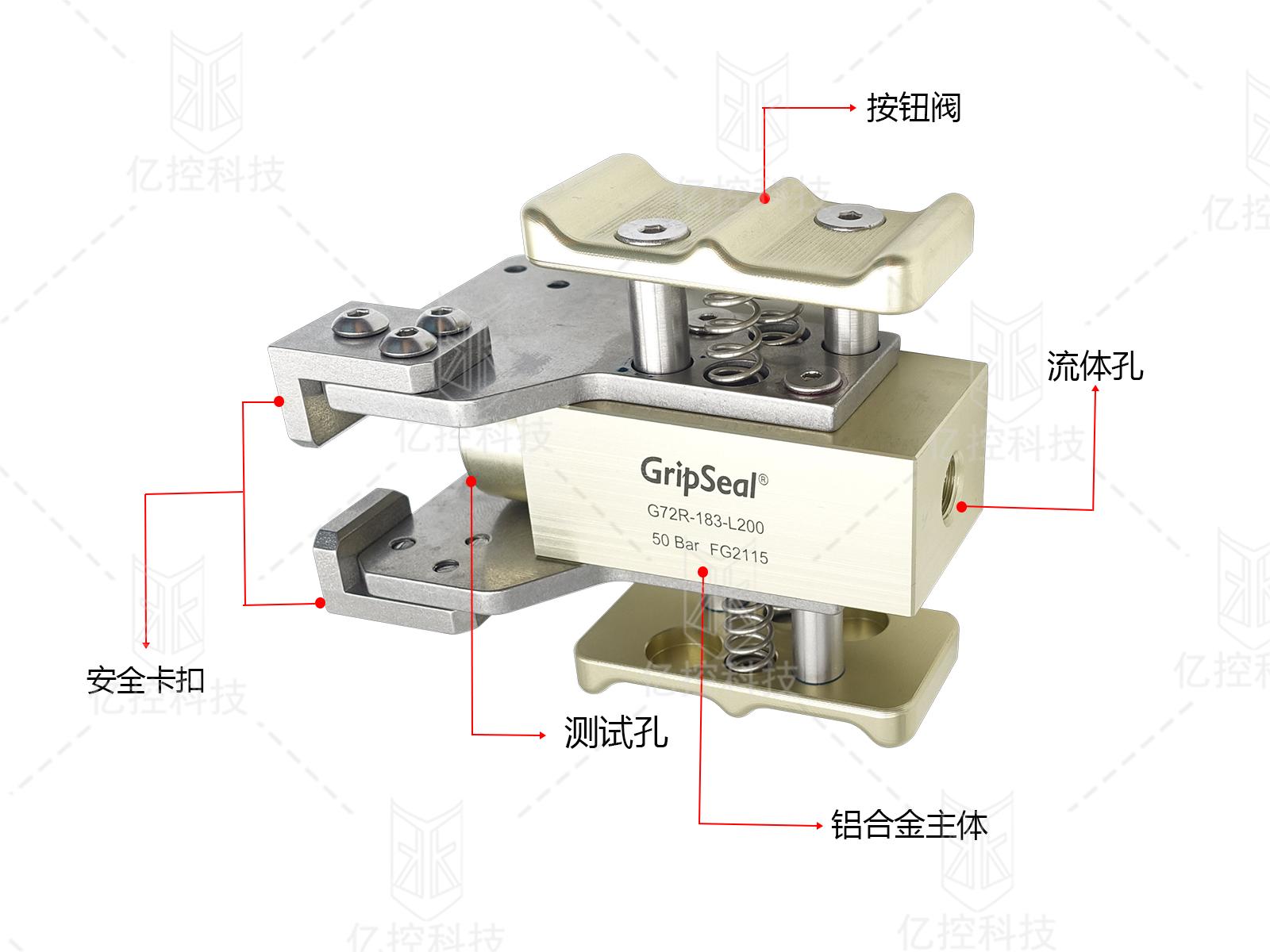 針對冷凝器/蒸發(fā)器未端管口快速封堵的格雷希爾GripsealG72R系列快速接頭